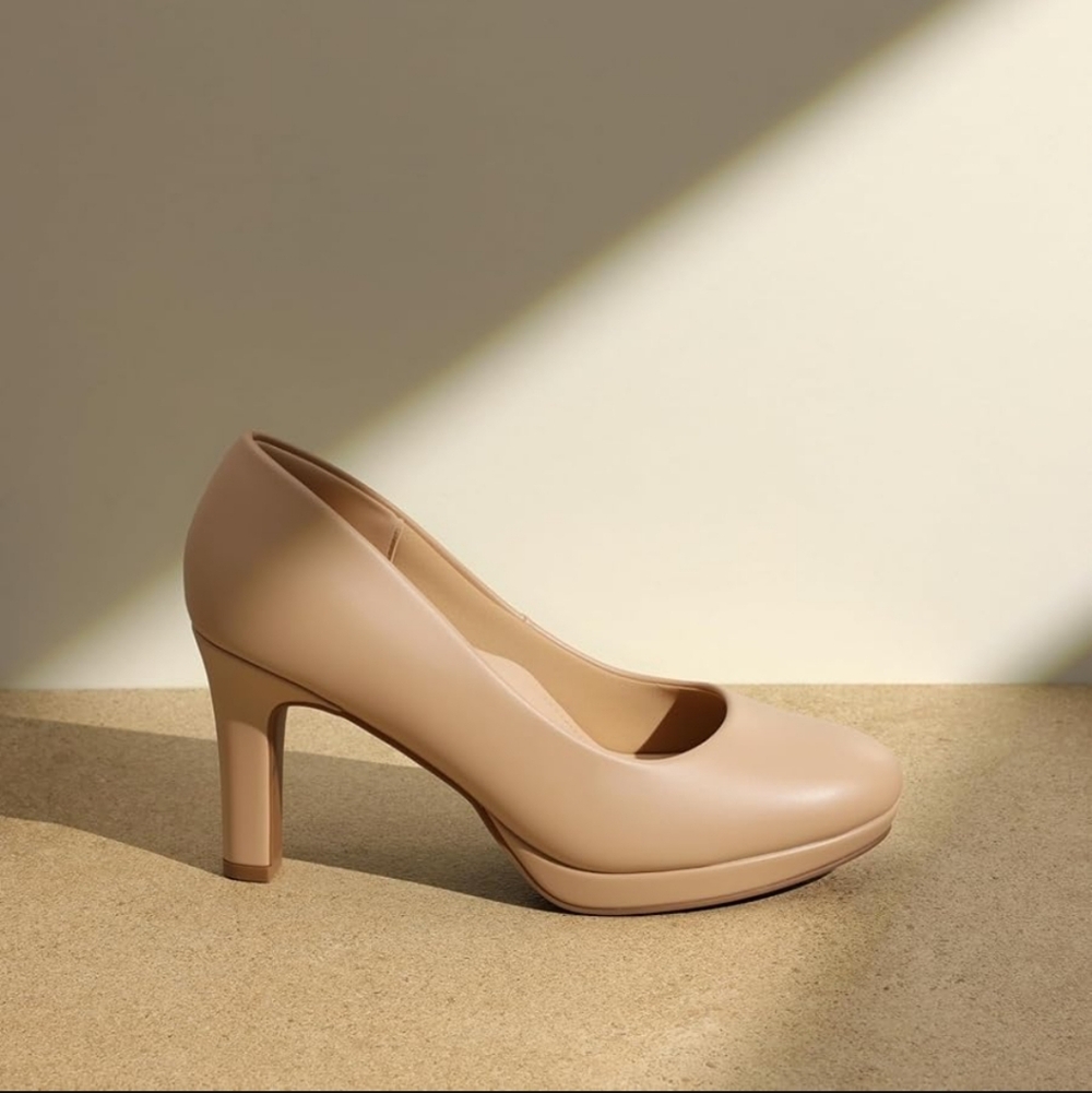 Beige Kitten Heels
